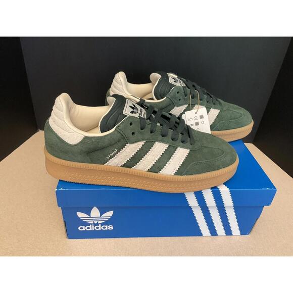 adidas Other - New! Adidas Samba XLG Shadow Green/Chalk White Shoes. Men's 9.5 / Women's 10.5.